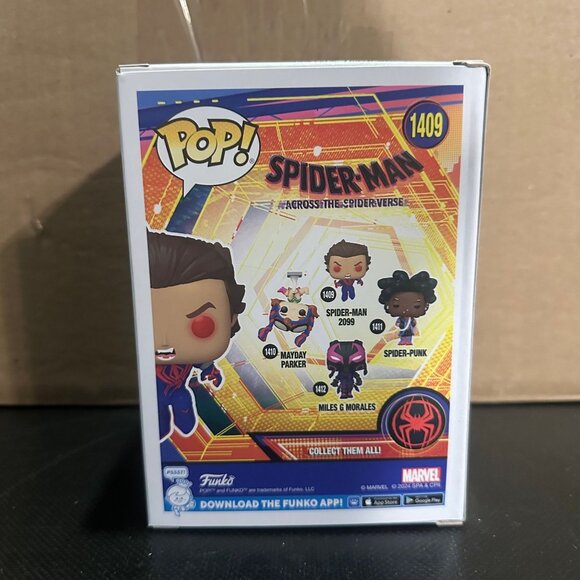 Funko POP! Marvel Spider-Man Across The Spiderverse Spider-Man 2099 #1409! - Picture 4 of 7